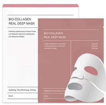 Bio Collagen Deep Face Mask – Porminskande & djupt återfuktande ansiktsmask 4-pack