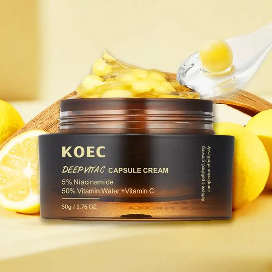 KOEC Vitamin C Gel Kapselkräm – Niacinamid, Arbutin & Ferulinsyra. 50g