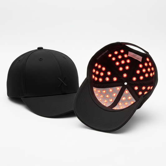 Rödljusterapi Keps – 100 LED med 660nm & 850nm NIR främjar hårtillväxt & motverkar håravfall